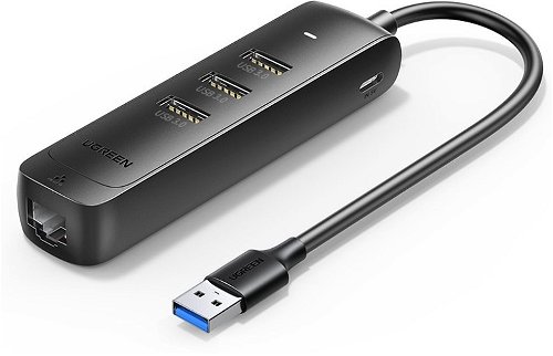 UGREEN USB 3.0 to 3× USB 3.0 + RJ45 (1000 Mbps) Ethernet Adapter