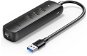 UGREEN USB 3.0 to 3× USB 3.0 + RJ45 (1000 Mbps) Ethernet Adapter (Black) - USB hub