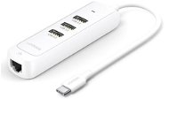 UGREEN USB-C to 3*USB3.0 + RJ45 (1000Mbps) (White) - USB Hub
