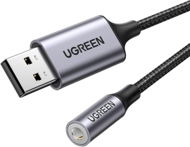 UGREEN USB 2.0 to 3.5mm Audio Adapter Aluminum Alloy 25cm (Dark Gray) - Átalakító