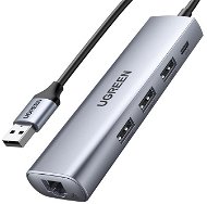 UGREEN USB-A HUB 3 x USB-A 3.0 + 1 x MicroUSB 3.0 + 1 x RJ-45 - Port replikátor