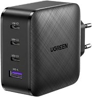 UGREEN GaN 65W Wall Charger (3x USB-C + 1x USB-A) Black - Töltő