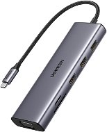 UGREEN 9-in-1 USB-C to HDMI/3×USB 3.0/VGA/RJ45/SD/TF/PD100W - Port replikátor