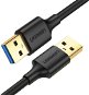 Datový kabel Ugreen USB 3.0 (M) to USB 3.0 (M) Cable Black 1m - Datový kabel