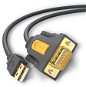 Átalakító Ugreen USB 2.0 to RS-232 COM Port DB9 (M) Adapter Cable Black 3m - Redukce