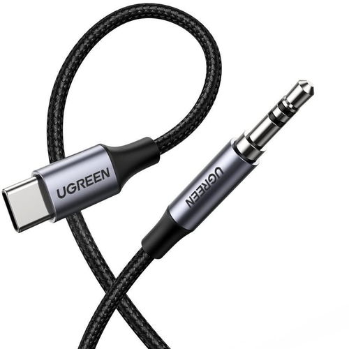 UGREEN Type-C (USB-C) to 3.5mm Jack (M) Audio Cable Silver 1m - Huawei, Xiaomi, OnePlus - Redukce - Hlavní obrázek