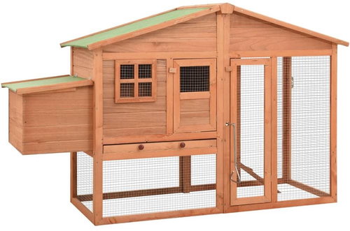 SHUMEE Egg-laying hen house with peepers fir wood - Henhouse - Main image