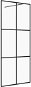 VidaXL Zástena do priechodnej sprchy číre ESG sklo 100 × 195 cm čierna - Sprchová zástena