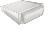 WALTECO Dveřní zarážka 45 × 38 × 17 mm, transparentní, samolepící - Doorstop