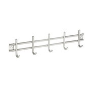 WALTECO Hanger bar 380x85mm 5 hooks, stainless steel - Coat Hanger