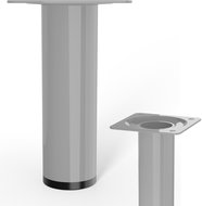 Walteco Nábytková noha O30x100mm, šedá - Nohy ke stolu