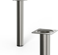 Walteco Nábytková noha O30x200mm, broušený nikl - Nohy ke stolu