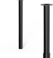 Walteco Nábytková noha průměr 60mm, výškově nastavitelná 700-1100mm, černá - Nohy ke stolu
