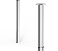 Walteco Nábytková noha průměr 60mm, výškově nastavitelná 700-1100mm, chrom - Nohy ke stolu