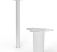 Walteco Nábytková noha O 60x700mm, bílá - Nohy ke stolu