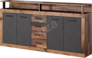 Chest of drawers XXL 4D4S, dark oak decor, 2/3 - Chest of Drawers