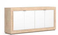 Chest of drawers Lunea 4D, Oak Sonoma/white, package 1/2 - Chest of Drawers