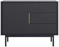 Chest of drawers Viva VI03 1D3S 104, black, package 1/2 - Chest of Drawers