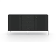 Iseo IS03, chest of drawers, black, black legs, package 2/2 - Chest of Drawers