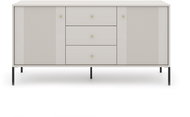 Iseo IS03, chest of drawers, cashmere colour, black legs, package 1/2 - Chest of Drawers