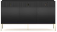 Maggiore MA03, 3D3S, black, gold legs, gold handles, package 2/2 - Chest of Drawers