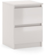 Nightstand in cashmere matt, headboard in cashmere glossy 2S 40 - Night Stand