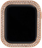 Anne Klein Luneta s krystaly pro Apple Watch 44 mm růžovo zlatá - Protective Watch Cover