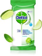 Wet Wipes DETTOL Antibacterial napkins Lime and mint 36 pieces - Čisticí ubrousky