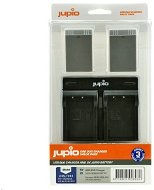 Set Jupio 2x Akkus BLS5 / BLS50 - 1210 mAh und duales Ladegerät für Olympus - Kamera-Akku