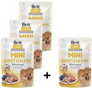 Brit Care Mini Rabbit & Salmon Fillets in Gravy 4 × 85g - Dog Food Pouch