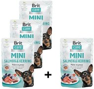 Brit Care Mini Salmon & Herring Sterilised Fillets in Gravy 4 × 85g - Dog Food Pouch