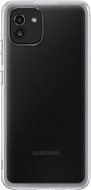 Samsung Galaxy A03 Félig átlátszó hátlap tok - átlátszó - Telefon tok