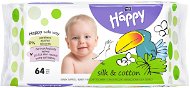 BELLA Baby Happy Silk&Cotton (64 ks) - Vlhčené obrúsky