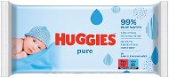 Baby Wet Wipes HUGGIES Pure 56 Pcs - Dětské vlhčené ubrousky