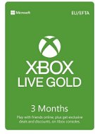 Xbox Live 3 Months Gold Membership Card - Digital - Prepaid Card