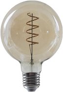 LED Spiral Filament žiarovka Globe G95 Amber 4 W / 230 V / E27 / 1800K / 270 Lm / 360° / Dim - LED žiarovka